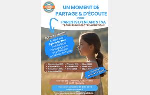 Temps d'échanges autour des TSA, une fois par mois (juin 2026)